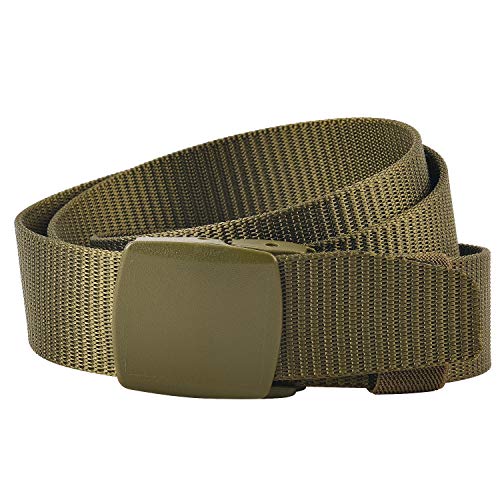 Preisvergleich Produktbild KEYNAT Gürtel Herren Nylon mit Kunststoff Schnalle, Militär Taktische Stoffgürtel Atmungsaktiv 125cm * 3,8cm Unisex Canvas Belt for Outdoor Jeans, Sportarten