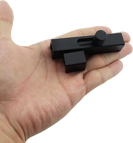 Miniatura 4 de RLECS Cerradura de puerta de dormitorio de 2.953 in3 pulgadas, cerradura de refuerzo de puerta, cerradura deslizante de puerta interna de aluminio,