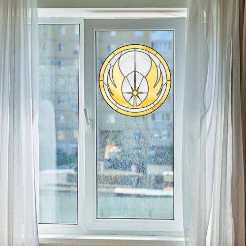 Película para ventana redonda de vidrio teñido SW Jedi Order 24" miniatura 3