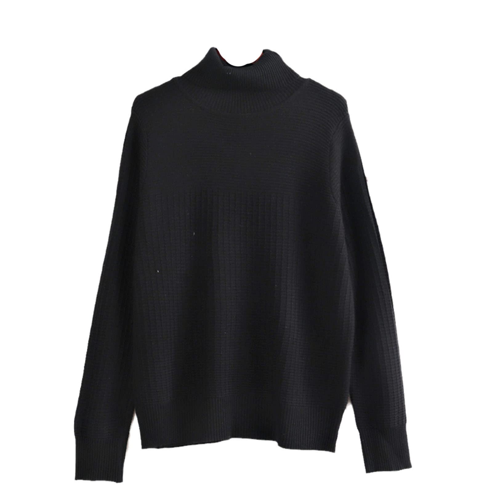 Lana Donne Dolcevita Maglione Autunno Inverno Caldo Maglia Cashmere Pullover Jumper, Blu 58751, Taglia unica