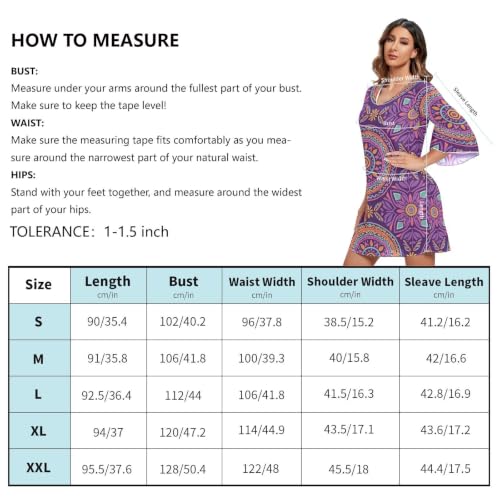 Robe trapèze mousseline violette col V fluide silhouette sublimée - 5