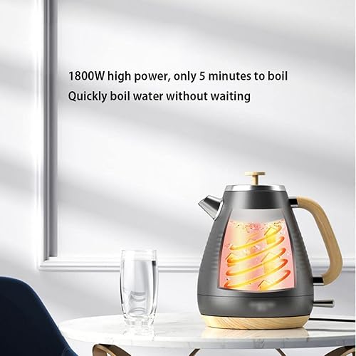 Hervidor eléctrico de 17 L575 onzas hervidor de té con diseño de interruptor de un solo toque caldera de agua caliente diseño de cable de