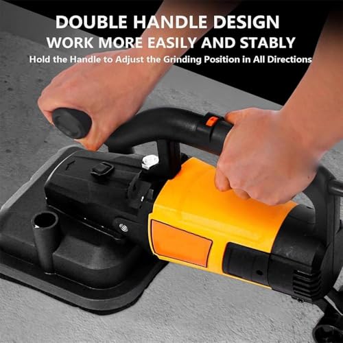Nuxyyds Levigatrice Elettrica Per Cemento Da 3800 W, Levigatrice Per Cemento A 4 Teste Con 6 Velocità Regolabili, Lucidatrice Per Pavimenti Per Levigatura Di Cemento, Marmo E Granito - 2