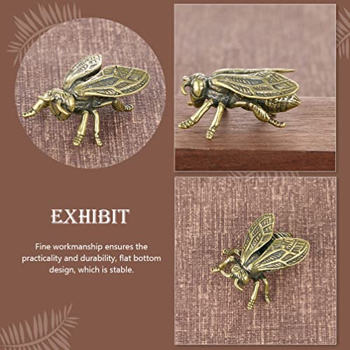 Brass Statue Insect Animal Sculpture: Vintage Garden Sculpture Figurine For Art Tea Table Easter Festival Collectible Decor #TOP4