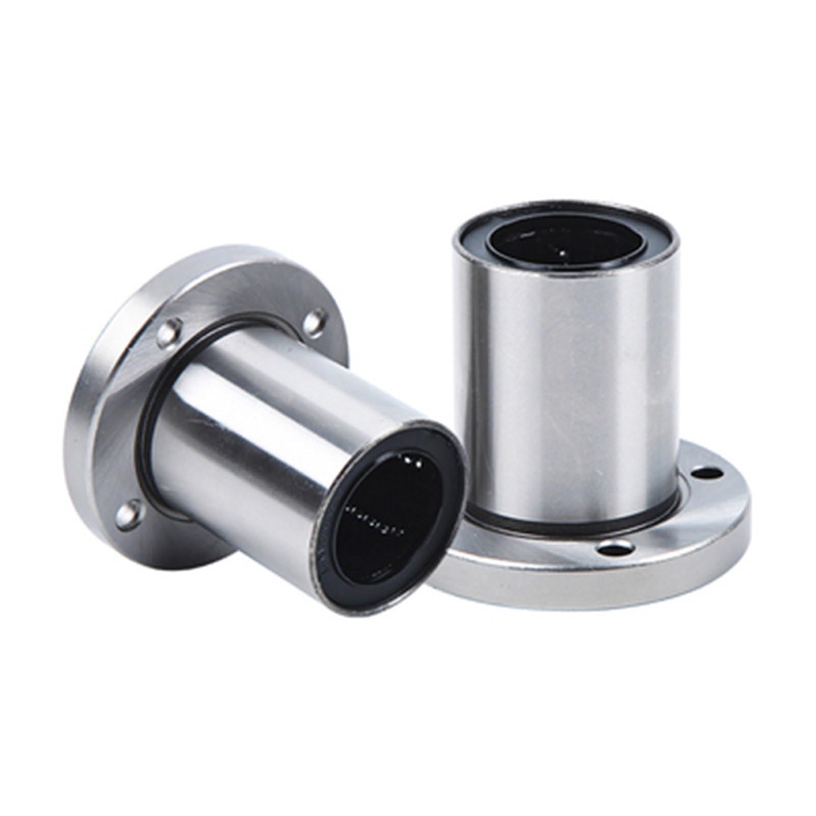 HABITZ 2 uds 6mm/8mm/10mm/12mm/13mm/16mm/20mm/25mm Serie LMF LMF8UU/LMF10 rodamiento de Movimiento Lineal de Acoplamiento de Brida Redonda (Size : LMF8UU)