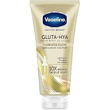 Vaseline Gluta-Hya Flawless Glow Lotion for Face & Body Gives Radiant Skin Glutathione & Pro-Retinol Enriched Moisturizing Cream 300 ml
