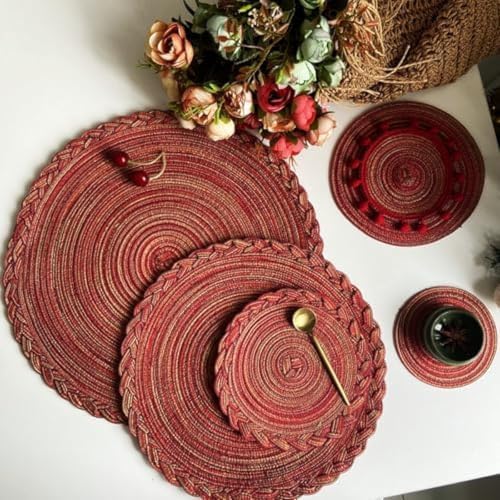 Sets de table lavables en polyester pour protéger des taches