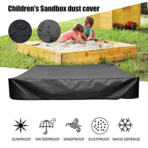 gshhd0 Arenero Cubierta, Cuadrado a Prueba de Polvo Protección Arenero Toldo con Cordón, Oxford Paño Impermeable Arenero Piscina Cubierta, Niños Juguete Arenero Cubierta