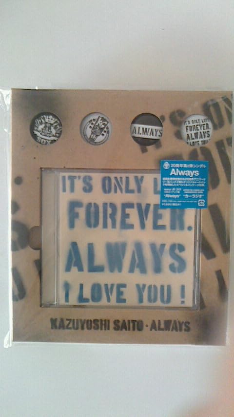Amazon.co.jp: 斉藤和義 Always 初回生産限定盤 缶バッチ トートバック