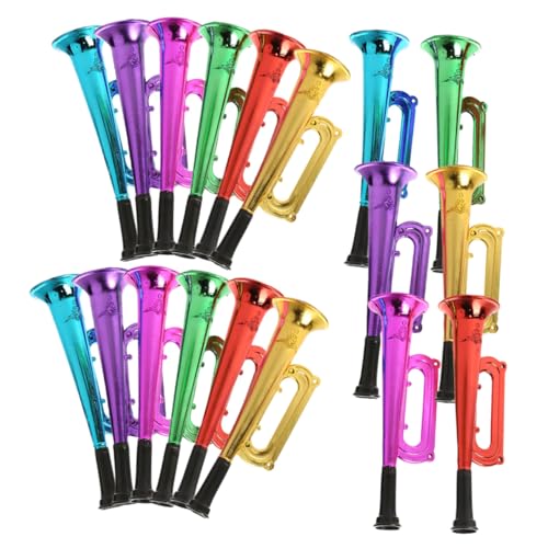 SOPOTUTU 18piezas Altavoz Colorido Trompeta Juguete Para Estadios Fútbol y Eventos Deportivos Para Fiestas y Animación