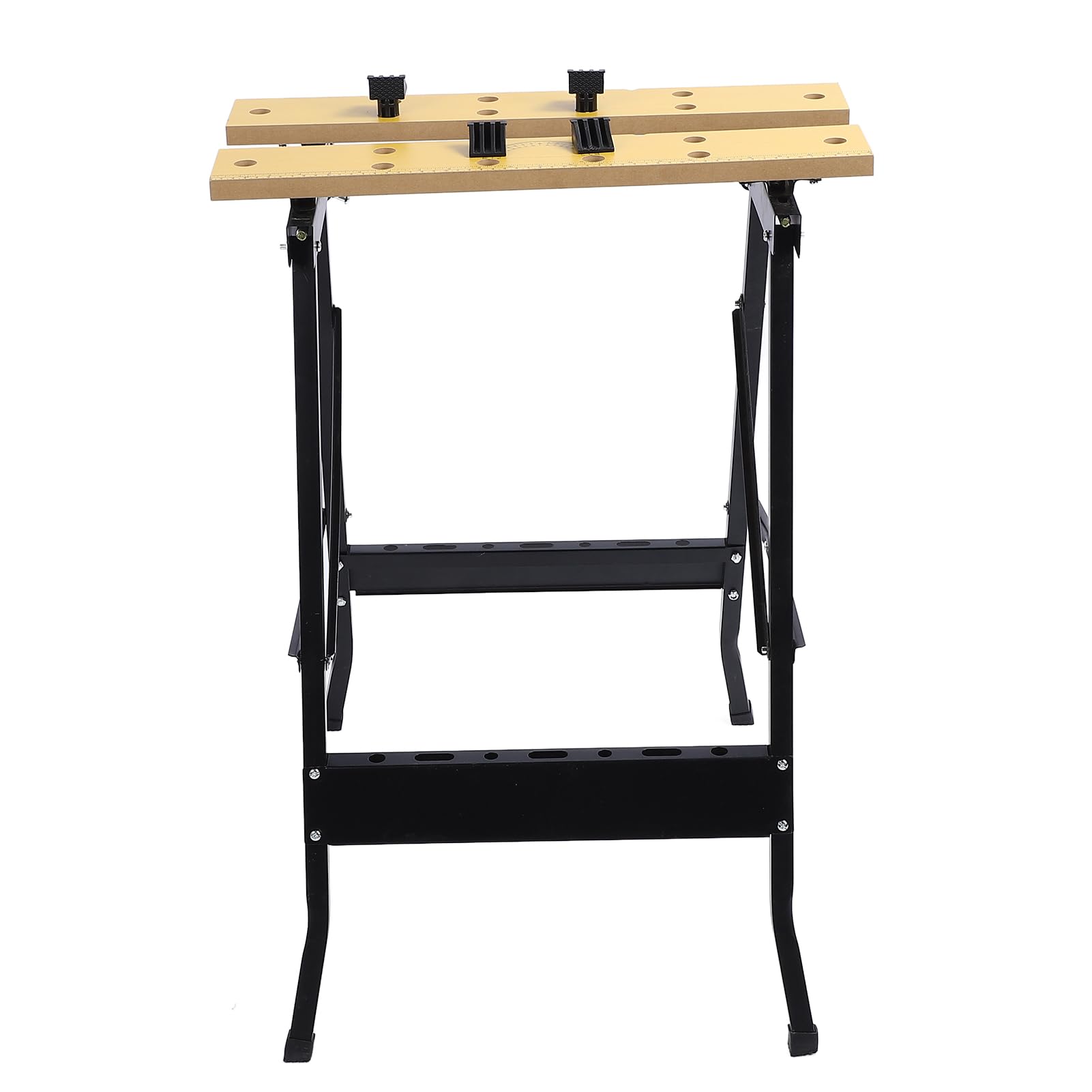 Mesa de Trabajo Plegable con Marco de Acero Resistente, Banco portátil de Taller para Sujetar, Cortar y Pintar, soporta hasta 100 kg, diseño ergonómico y Compacto
