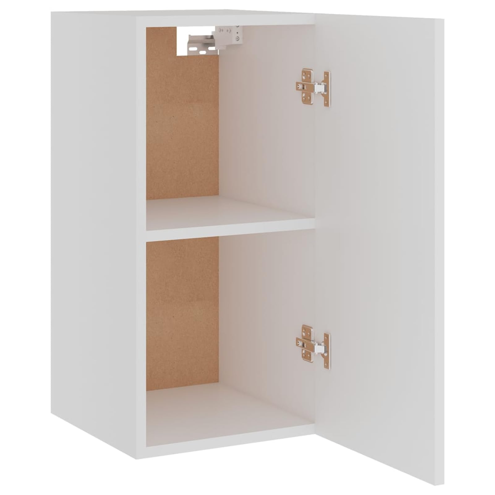 Gecheer Hängeschrank Lyon Weiß 29,5x31x60 cm Holzwerkstoff Wandschrank Lagerschrank Küchenschrank für Kochutensilien Vorräte