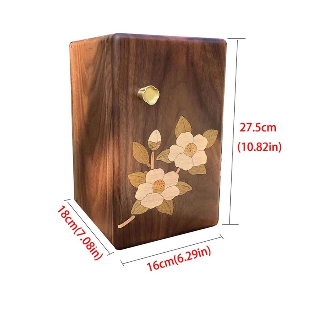 MRKU Joyero Joyero Caja de Almacenamiento Multicapa Anillo Pendiente Collar Pulsera Reloj Caja de Almacenamiento de Joyas pequeña Caja de joyería de Madera