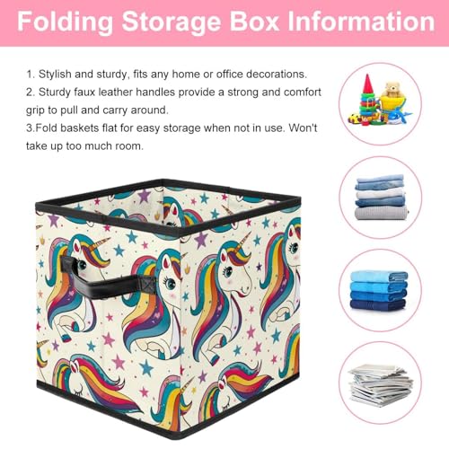 Grand cube de rangement pliable avec double poignées solides
