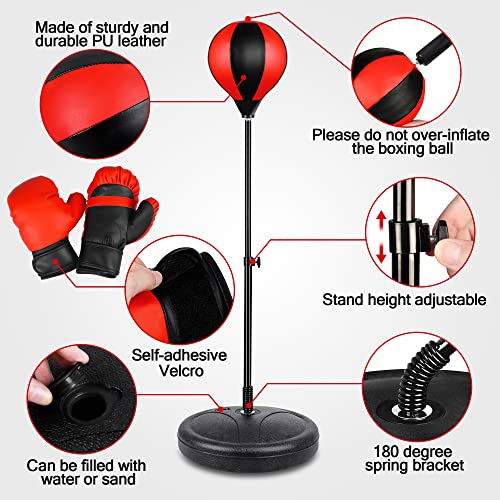 Natggz 1102 Height Adjustable Punching Bag Set thumb #3