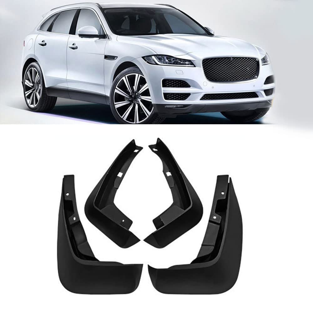 REDOVO 4Pcs Car Mud Flaps Splash Guards for Jaguar F-PACE 2016-2021 Front Rear Wheel Fender Splash Guards Protection Accessories