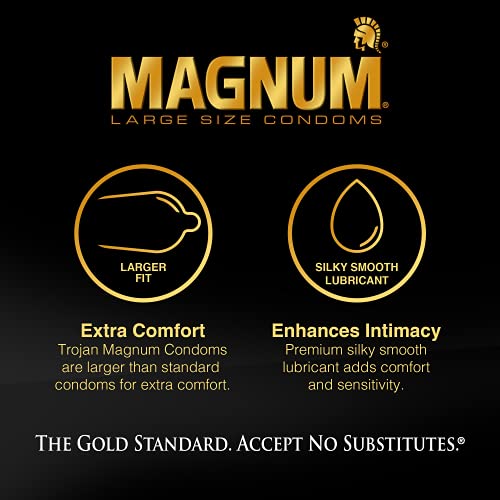 Product Of Trojan, Magnum Ribbed Lubricated, Count 6 (3Pk) - Birth Control/ Grab Varieties & Flavors #TOP2