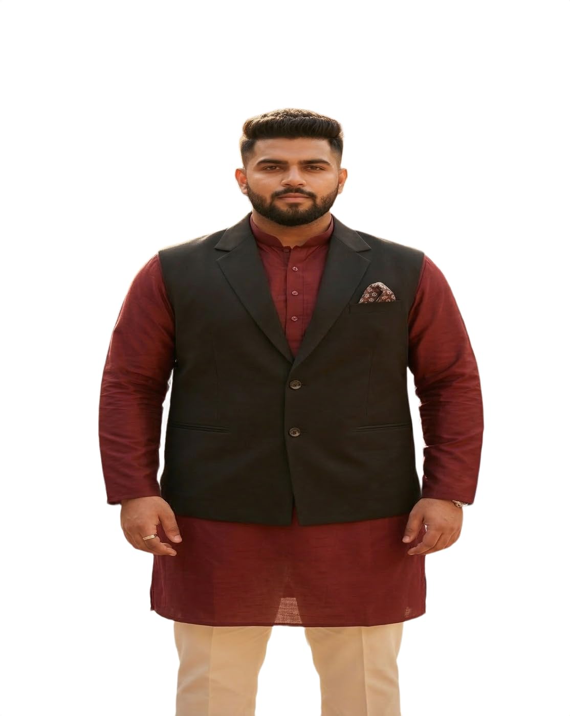 maykr Mens Black Waistcoat,Waitcoat For Men 2-picture-40