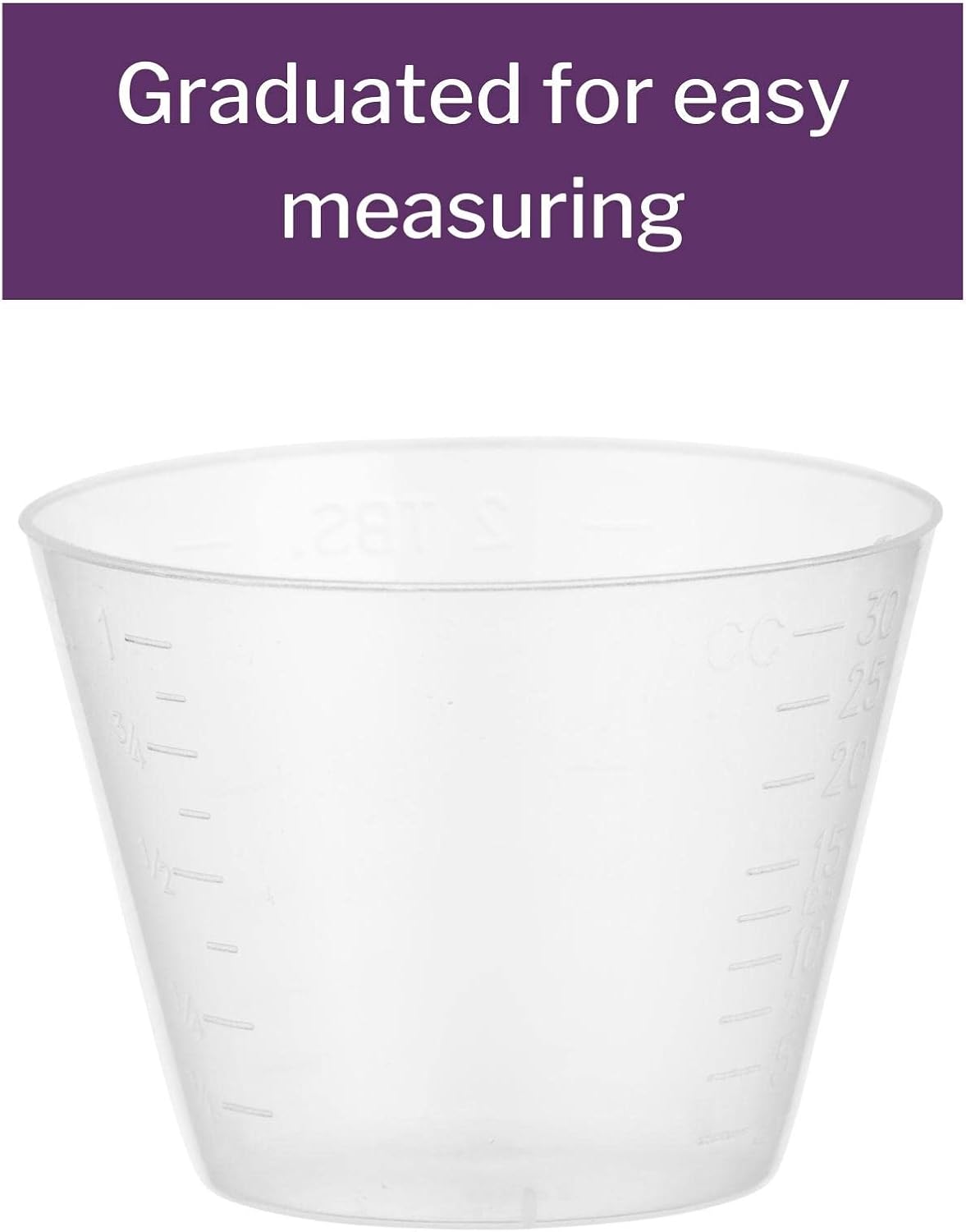 McKesson Medicine Cups, Disposable 1 oz / 30 ml [5000 Count] Plastic, Small, Mixing, Measuring, Resin, Epoxy, Translucent