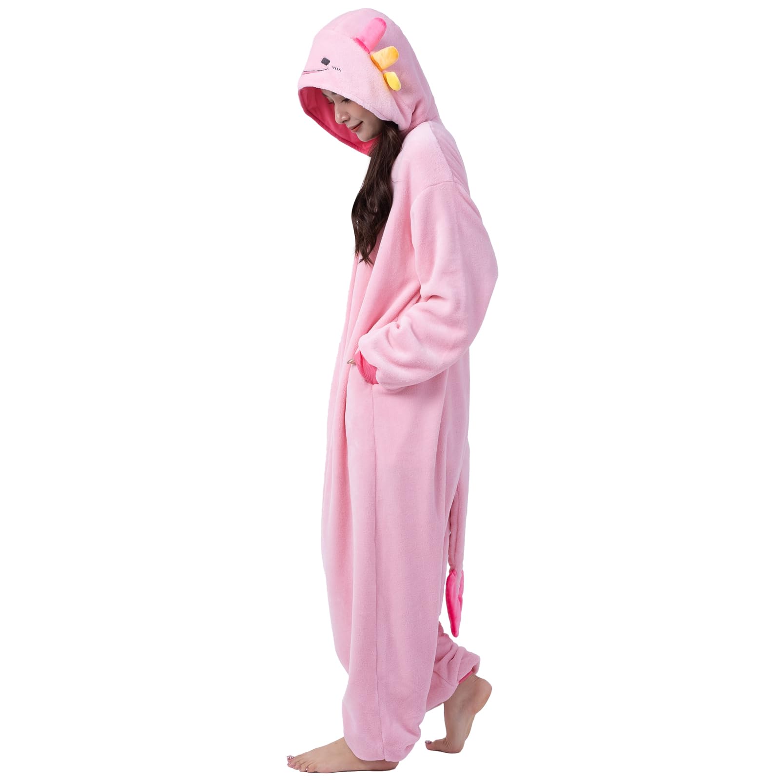 【418】⟡裏地付き⟡ 着ぐるみ ぬい服 水色 ウーパールーパー 16cm ぬい服 着ぐるみ 水色 うさぎ 耳裏フープ付き - メルカリ