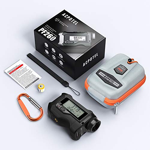 Acpotel Laser Range Finder - Lcd Display Screen Range Finder For Hunter 6X Magnification 750 Yards Golf Rangefinder, Slope On/Off, Flag-Lock/Scan Distance Measuring Speed Measurement #TOP6