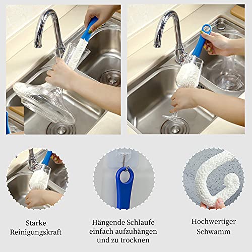 MOSNOW Shisha Reinigungsset, 5er Set Shisha Bowl Bürste Reinigungset Bürsten Set, zur Reinigung von Wasserleitungen… – Bild 5