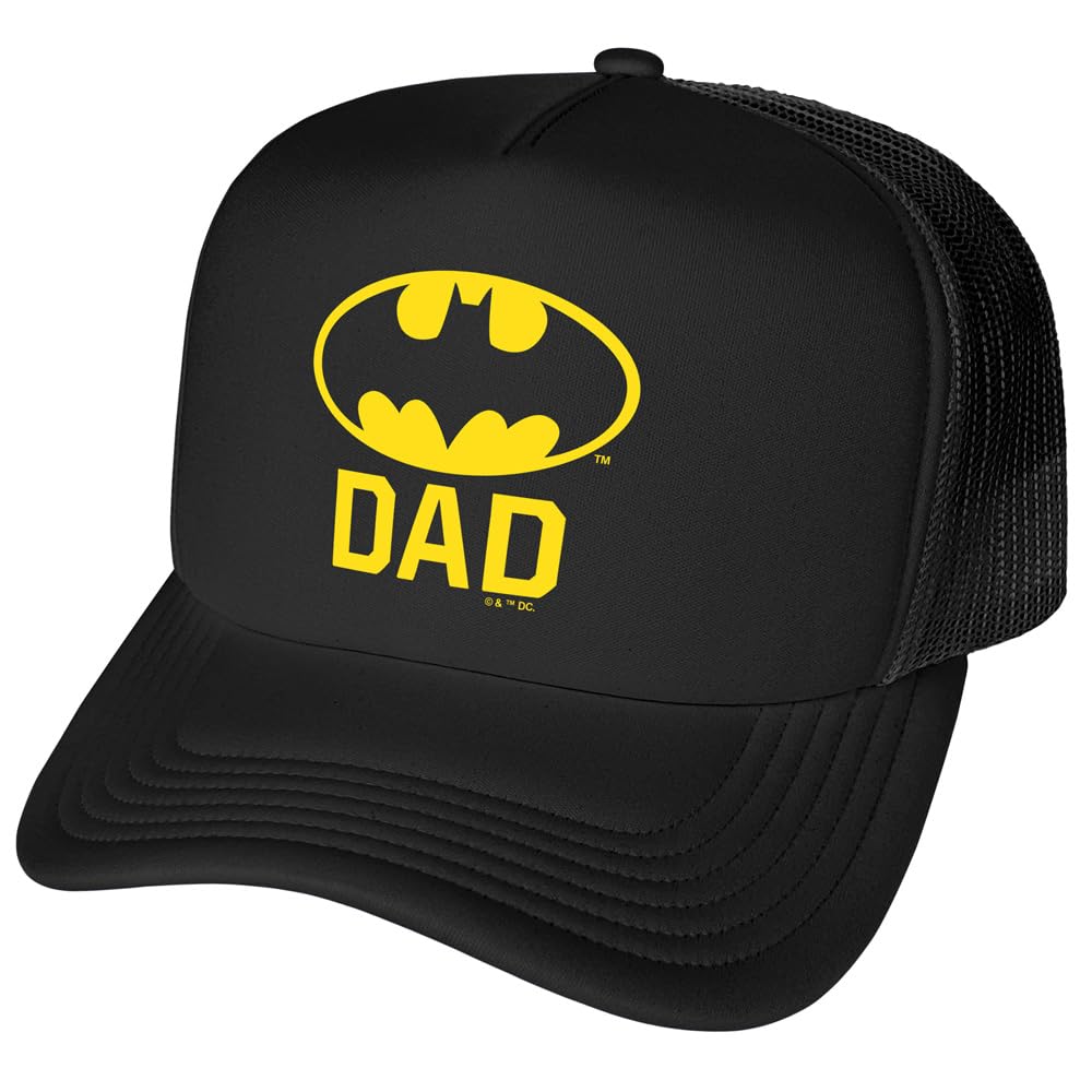 Official Batman DC Dad Foam Snapback Trucker Hat - Unisex for Men and Women