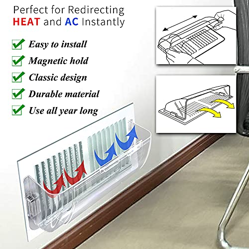 DGQ Unbreakable Air Deflector 10" to 14" Adjustable Heat and Air Vent