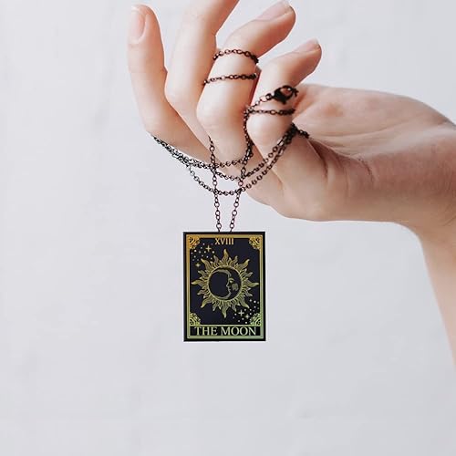 Miniatura 5 de OLYCRAFT Serigrafía con patrón de tarot de 4 x 5 pulgadas para arcilla polimérica, plantillas de serigrafía de hechicera, plantillas de arcilla