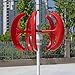 hatleues 1000W Wind Turbines Generator, 12V/24V 5-Blade Wind Turbines Generator Kit, Electromagnetic Electricity Producer Wind Power Generator,2 m/s Start Wind Speed for Farm, RV, Home Red