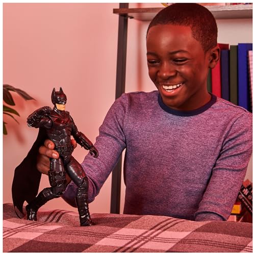 THE BATMAN LE FILM - FIGURINE 30 CM BATMAN - DC COMICS - Figurine Batman Articulée 30 Cm Avec Sculpture Détaillée Du Film - 6061620 - Jouet Enfant 3 Ans et +