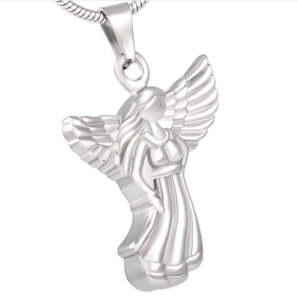 N / D Ashes Keepsake 316L stainless steel Pairy cremation urn necklace Jewelry ashes Keepsake Memorial Pendant