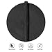 Smaafit Round Braided Placemats, Set of 6 Table Place Mats for Round Dining Tables, 15 inches Round Placemat, Place Mat Round Table Mats (Black)