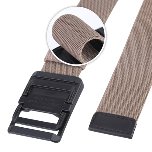Sportmusies Adjustable Military Style Nylon Web Belt with Alloy Double Ring Buckle for Women & Men4
