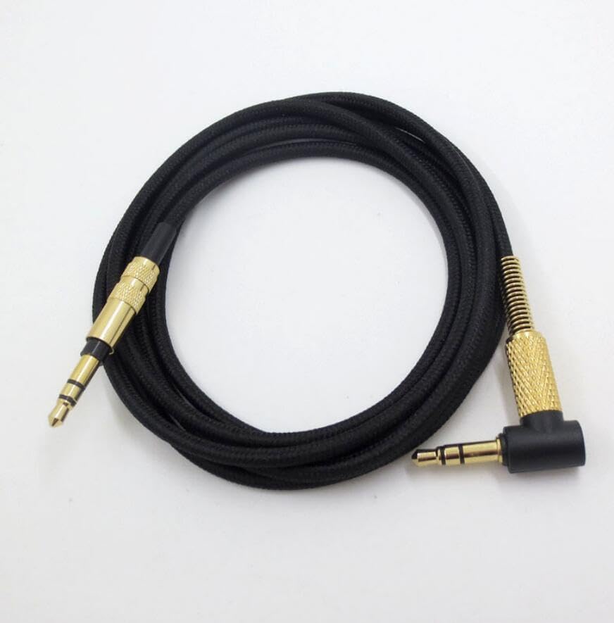 Coyktonty Replacement Headphones Cable Compatible for ATH ANC9, ANC20, ANC25, ANC27, ANC27x, ANC29, AR3is, MSR7BK, MSR7GM, MSR7NC, OX7AMP, SR5BK 3.5mm Interface Audio Adapter (Without Remote Control)