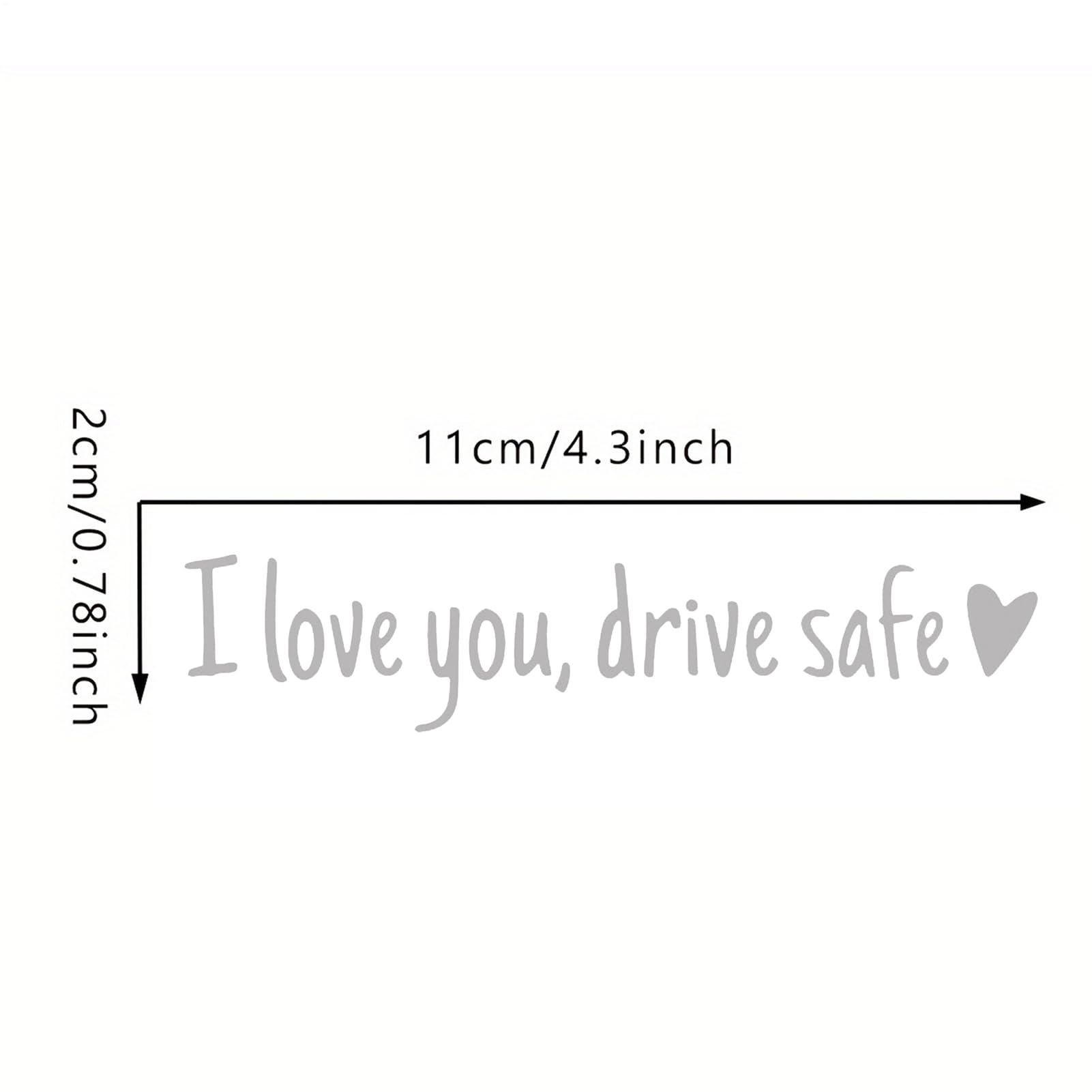 Drive Safe Spiegel Aufkleber | 4.3in Autoaufkleber  Produktbild-Vorschau 10