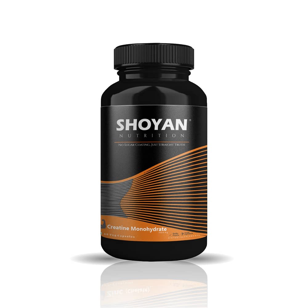 Shoyan Nutrition CREATINE MONOHYDRATE CAPSULE|Helps Sustain Longer Workout, Muscle Repair & Recovery |