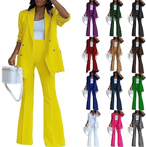 thumbnail: Dressy 2-Delig Broekpak Voor Vrouwen - Blazer & Broek - Zakelijke Outfit