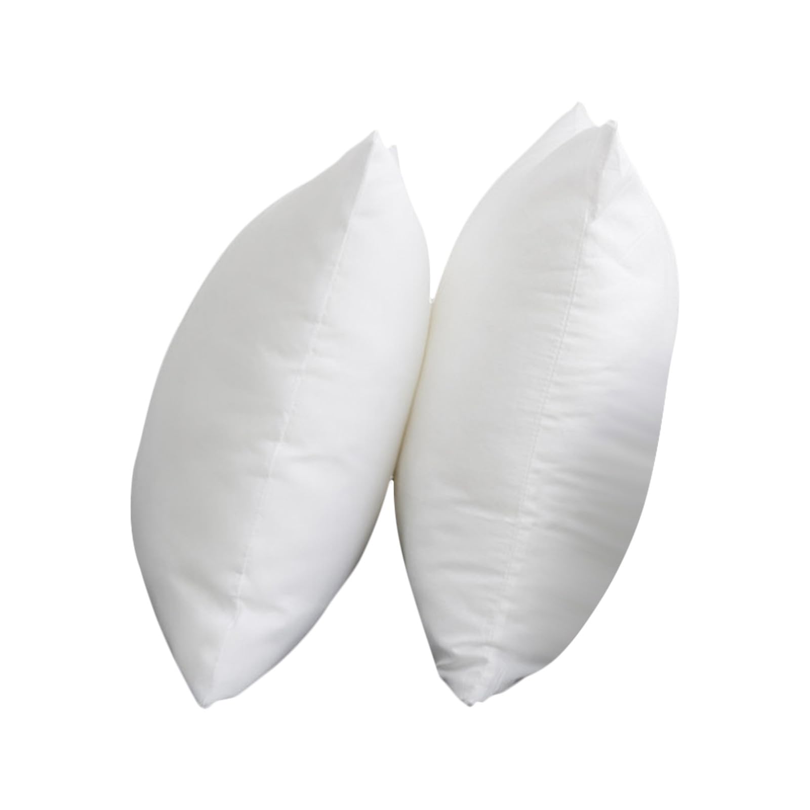 Inserto per Cuscini Tessuto Non Tessuto, Design Semplice 2 Pezzi Riempimento in Cotone Pp Morbido e Pratico Colore Bianco per Casa e Ufficio