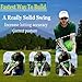 Golf Swing Trainer Aid,The Connector Golf Training Aid,Efficiency of Putting,Chipping,Golf Training Ball,Training Aid Enhance Hand Positioning for All Skill Levels-Portable (Green)