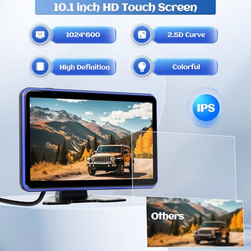 Image of 5 Channels RV Backup Camera System,10.1 inch IPS Quad Split Touch Screen Monitor Rear Side View 5 AHD Camera,Vehicle DVR Recording Backup Heavy Duty Camera for Truck Bus RV Trailer Semi Box