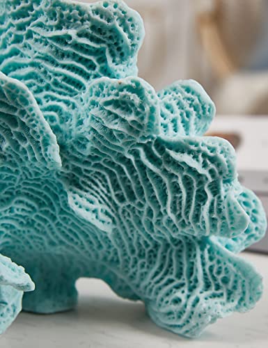 Haucoze Artificial Coral Statue Figurine Ocean Sea Sculpture Decor Polyresin Arts Gifts 9.4 Inch #TOP4