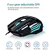immagine 5iAmotus Mouse da Gioco, Ergonomico Mice da 7200 DPI Regolabile ottico Mouse 7 Pulsanti RGB Gaming Mice Gioco Lavoro Mouse Universale USB per Windows,PC,Computer, Mac OS,Laptop,Notebook(Nero)