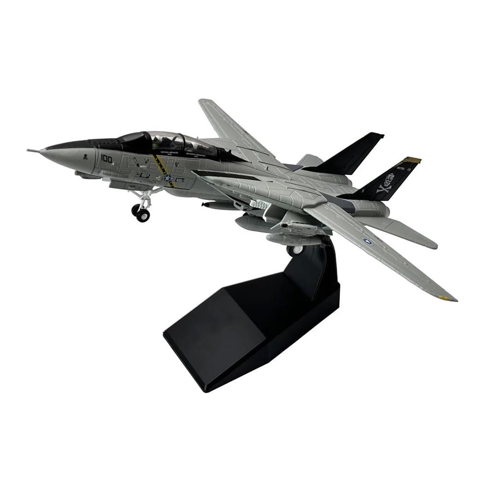 Aereo in Metallo pressofuso Scala 1/100 per Grumman F-14 Tomcat Bombcat Fighter Collezione di Modelli di Aeroplano in Metallo pressofuso per Raccolta ed Esposizione (Stile 2)