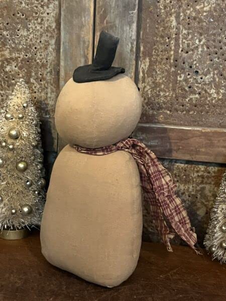 Primitives-Supplies-for-Grubby-Primitive-Rustic-Christmas-Snowman-W-Let-It-Snow-Pocket-Stump-Doll-12-for-Holiday-Kitchen-Farhouse-Home-Decor Primitives Supplies for Grubby Primitive Rustic Christmas Snowman W Let It Snow Pocket Stump Doll 12 for Holiday Kitchen Farhouse Home Decor