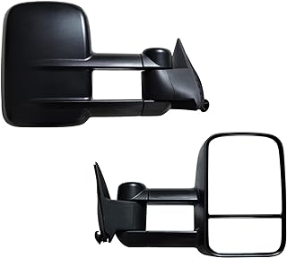 AERDM New Pair Towing Mirrors Set Telescoping Tow Mirrors fit 1988-98 Chevy GMC Exterior Accessories Mirrors fit C1500 C2500 C3500 K1500 K2500 K3500 Pickup Side Mirrors