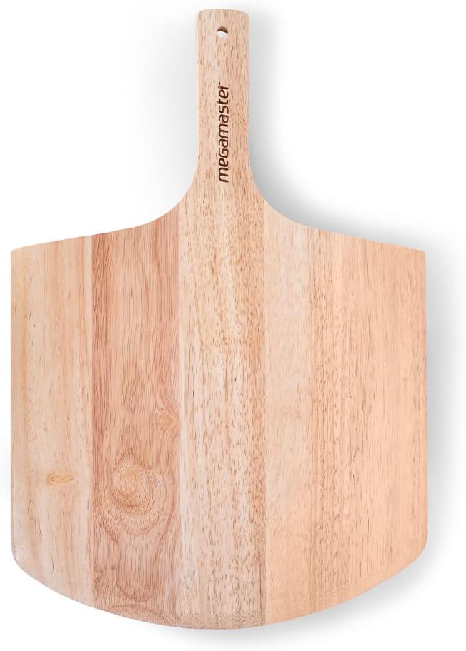 Eco-Friendly Bamboo Wooden Pizza Peel and Serving Board
