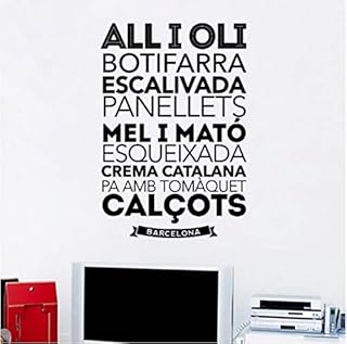 Katalońskie przysłowie winylowe DIY naklejki ścienne dekoracja domu salon sypialnia naklejki sztuka murale 58 cm x 40 cm