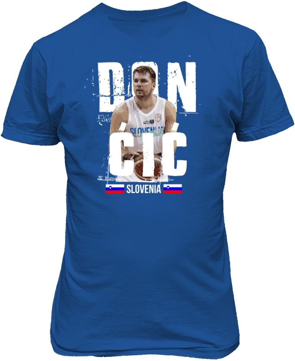 Slovenia Basketball Team World Champinship Doncic Unisex T-Shirt (Royal, 4X-Large)