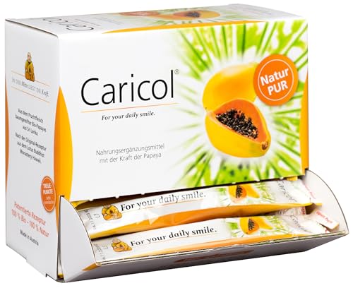 Caricol | 100% natürliche Inhaltsstoffe in Bio-Qualität | Mit Papain | Einfach zu dosieren | 42 Sticks á 20 g (840 g)